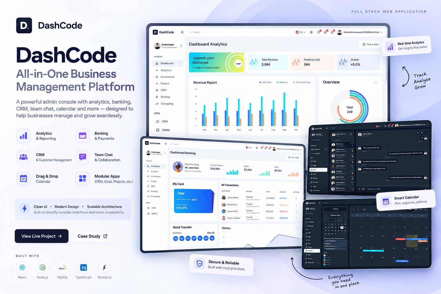DashCode all-in-one business platform