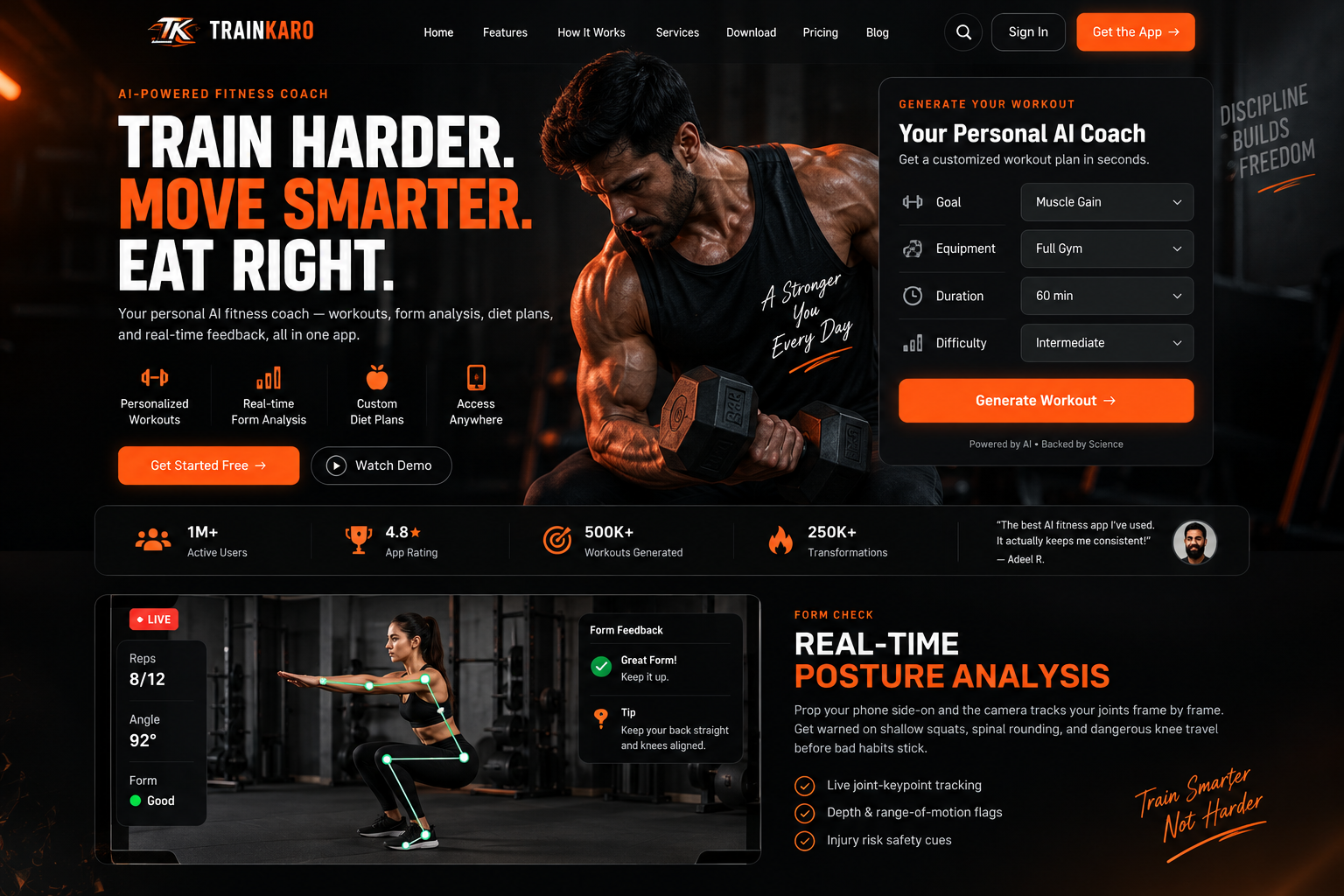 TrainKaro marketing website